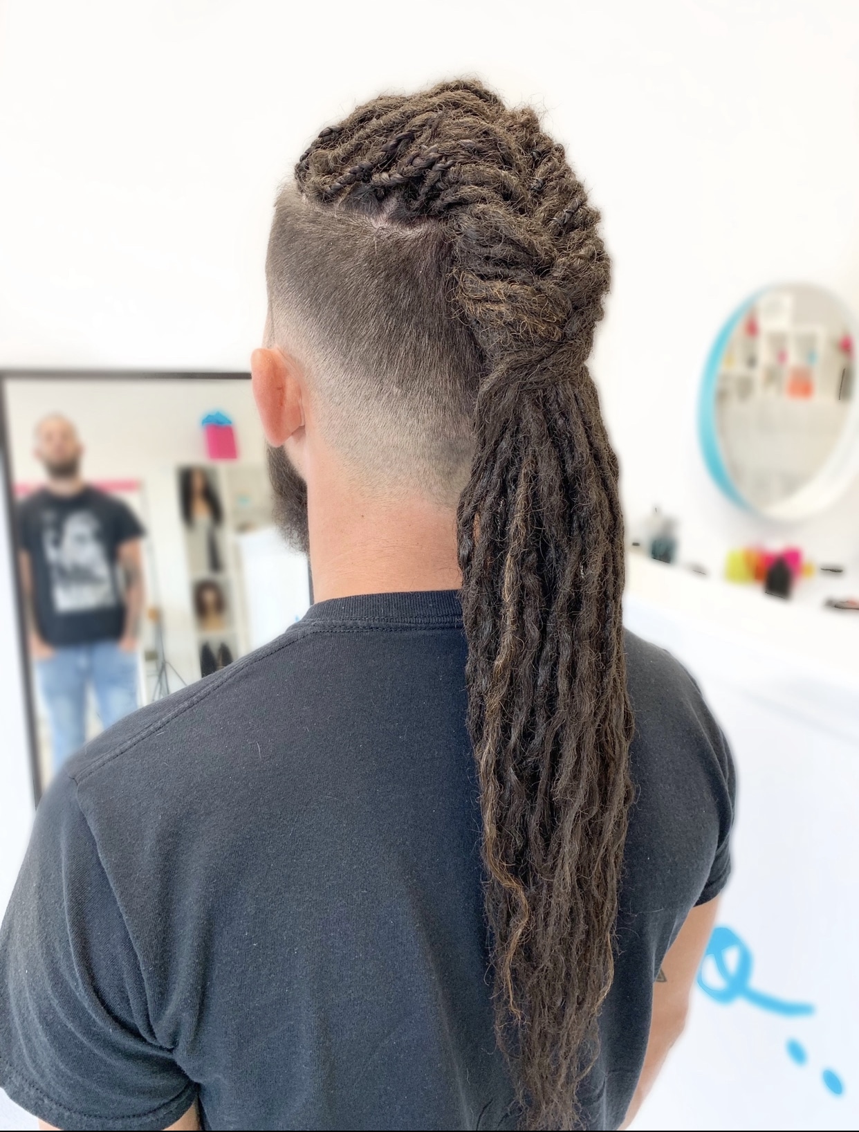 how to attach synthetic dreads